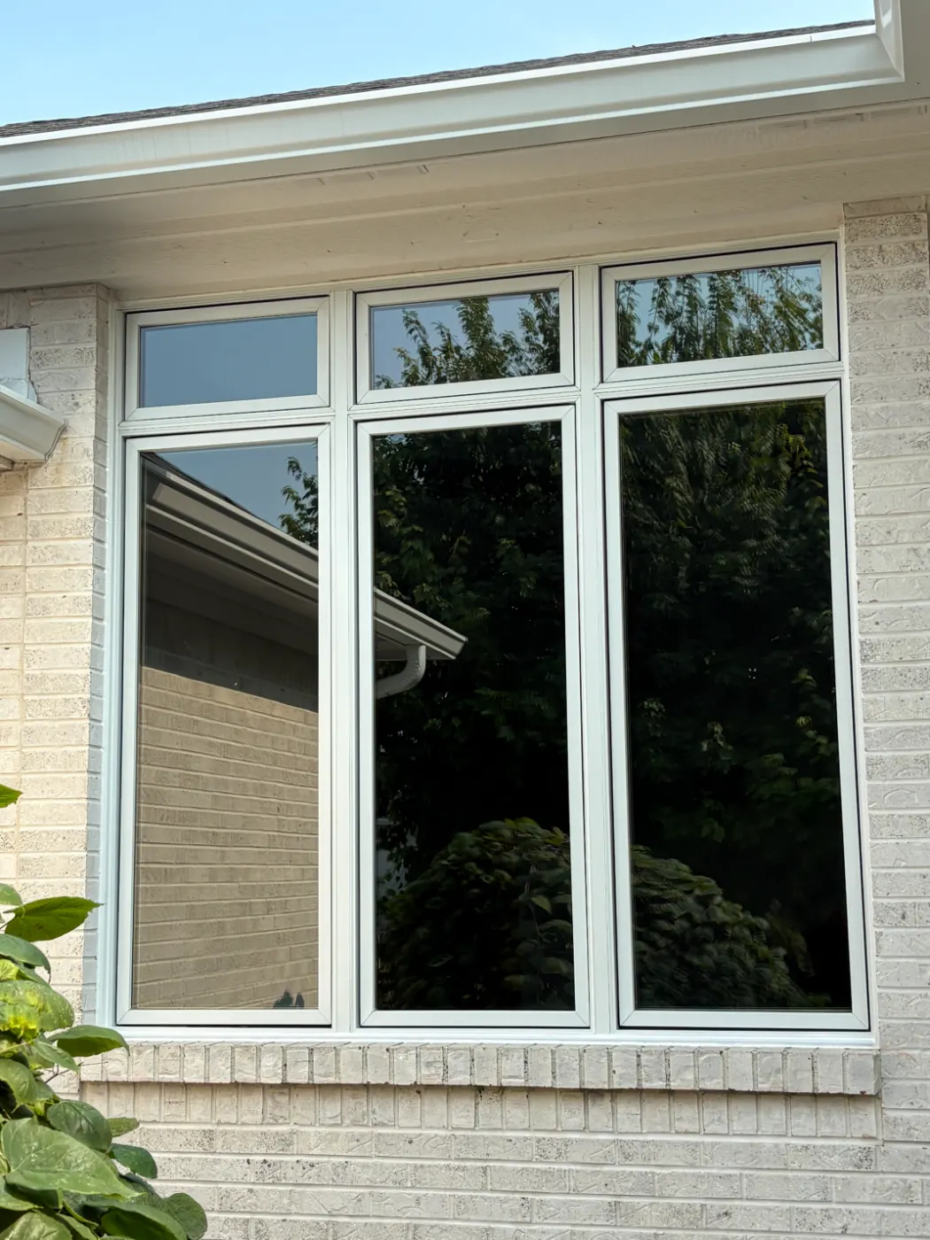 Storm-damaged window documented in Sagamore
