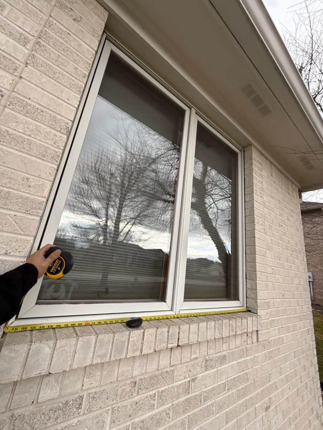 Frame and seal detail on a Sagamore window job